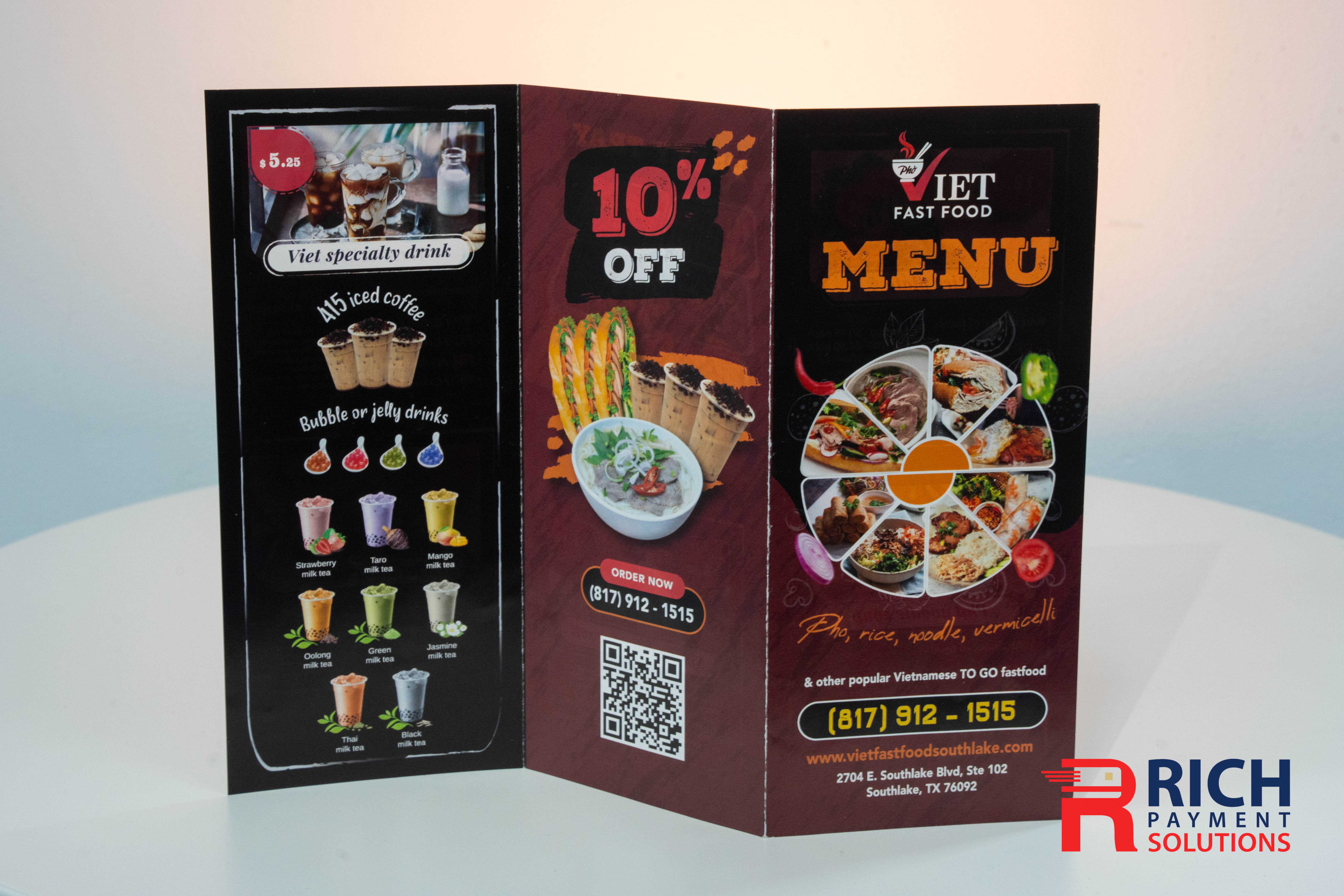 Menu To-go - Custom Design