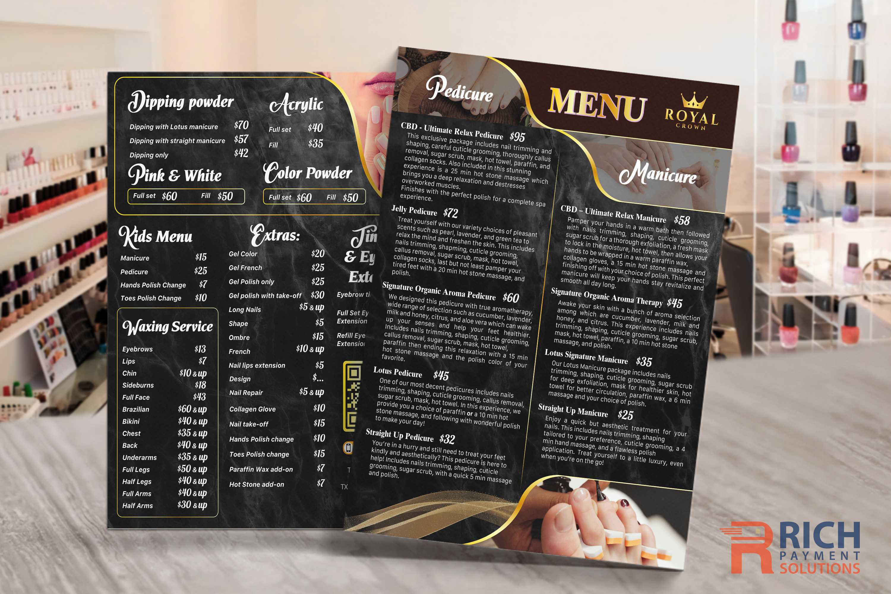 Flat Printing Menu - Template